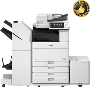 Canon multifunction office printer with awards badge
